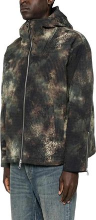 Cole Buxton Cropped Parka - Heren - Zomerjassen - Groen - XL - Leer - Jassen