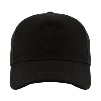 Saint Laurent Caps, male, Black, Size: 57 CM Casquette &agrave; logo en denim