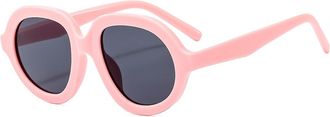 Generic Womens Large Frame Commuter Sunglasses Outdoor Party Mens Decorative Sun Glasses(Pink)