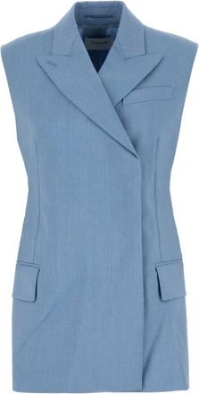 Sportmax Ilex Vest - Dames - Gillet - Blauw - L - Kostuums