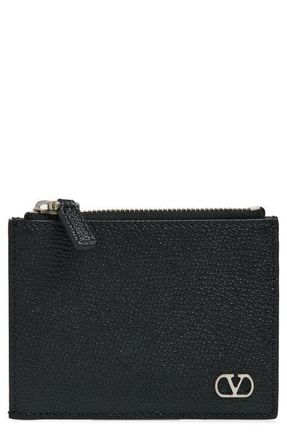 Valentino VLOGO Coin Purse/Card Case in Black at Nordstrom