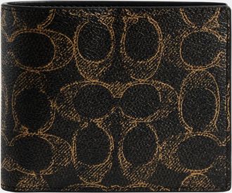 Coach Mens 3-In-1 Wallet In Loved Signature Canvas - Bronze - One Size