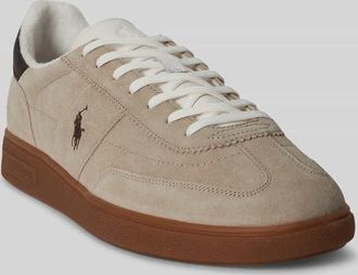 Polo Ralph Lauren Low Top Sneaker aus Veloursleder in Beige, Gr&ouml;&szlig;e 40