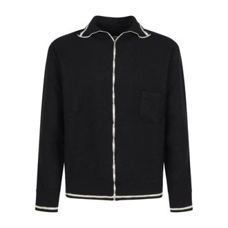 Maison Margiela Hoodies & sweatvesten, Heren, Zwart, S, Zip-Through Vest