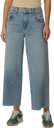 Kut from the Kloth Gwen Raw Hem High Waist Crop Slouchy Wide Leg Jeans in Well at Nordstrom, Size 14