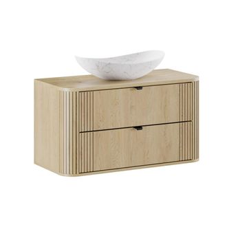 Petits Meubles Mueble lavabo estratificado Roble claro