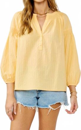 Lovestitch Sundrop Blouse In Yellow