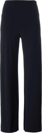 Norma Kamali Fluid Trousers With Wide Elastic Waistband And Raw-Cut Hems