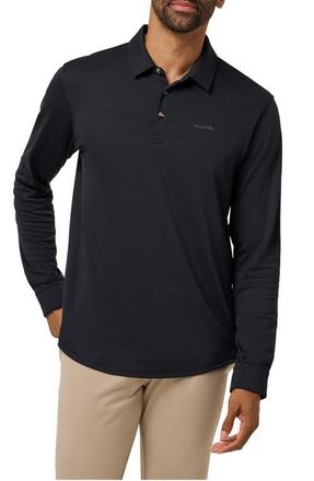 Travis Mathew The Zinna 2.0 Long Sleeve Polo in Black at Nordstrom, Size Xx-Large