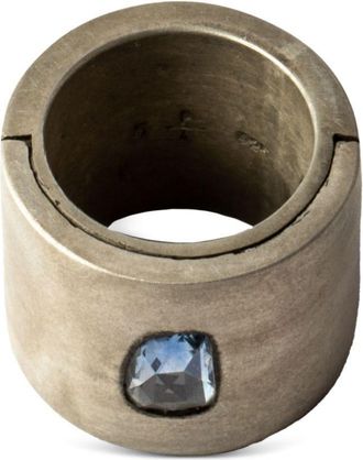 Parts Of Four Sistema gemstone-detail ring - unisex - Blue Sapphire/Sterling Silver - 6 - Gold