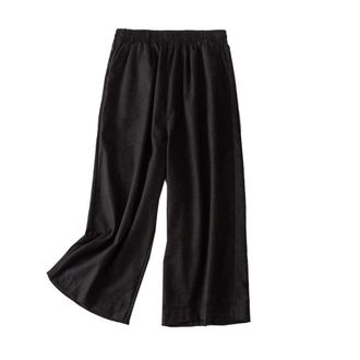 Generic Women Wide Leg Pant Leisure Straight Baggy Trouser Casual Womens Elastic Waist Cropped Trousers Bottoms Sports Wear Pants Trouser Yoga Pants for Women