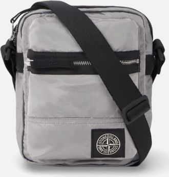 Stone Island Mens S0251 Compass Patch Cross Body Bag Grey - Size: OS