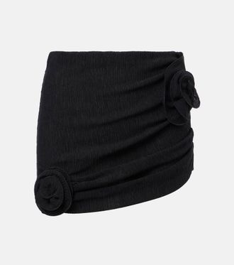 Magda Butrym Floral-appliqué miniskirt