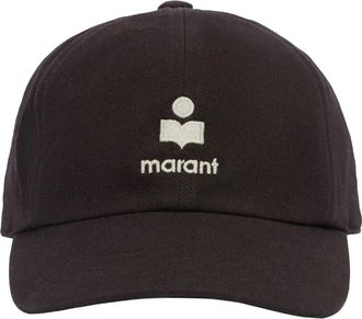 Isabel Marant Washed Black Tomas Cotton Hat