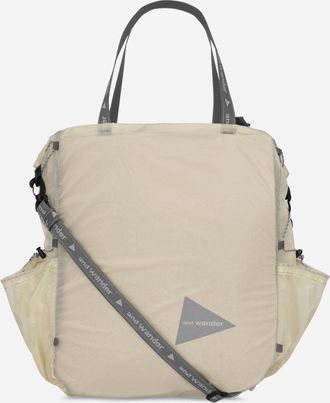 And Wander Sil Tote Bag Off White