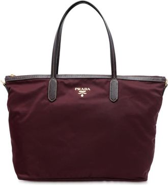 Prada Pre-owned Prada Saffiano Trimmed Tessuto Satchel Ladies 9HWQXPFKO63LV2ER