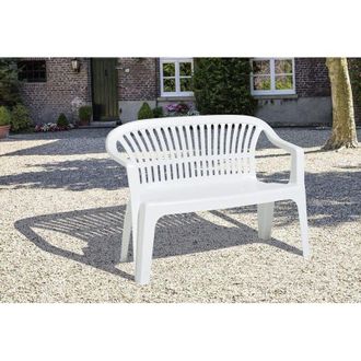 Progarden Banco De Jard&iacute;n Apilable 2 Plazas Resina Diva