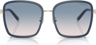 Tiffany & Co. 59mm Gradient Square Sunglasses in Opal Blue at Nordstrom