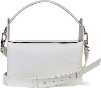 WE-AR4 The Pastry Box 23 Leather Top Handle Bag in Off White at Nordstrom