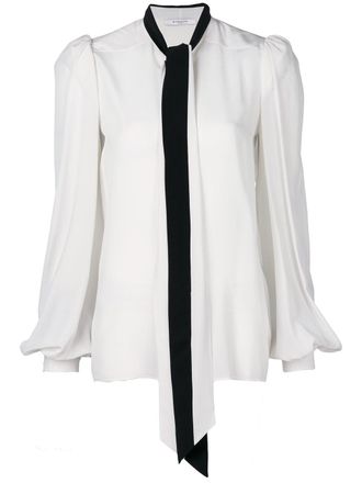 Givenchy lavalliere kraagblouse - Wit