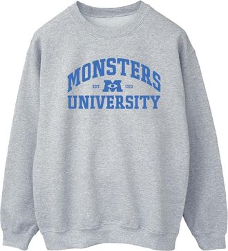 Disney Dames/Dames Monsters University Logo Sweatshirt (Sportgrijs)