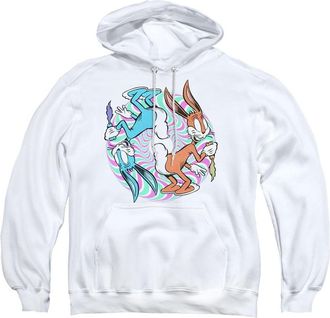 Gildan Looney Tunes Wacky Wabbit Adult Pull Over Hoodie / Hooded Sweatshirt