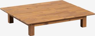 Sklum Mesa De Centro Para Jard&iacute;n Rectangular 85x75 Cm En Madera De Acacia Brina Sklum