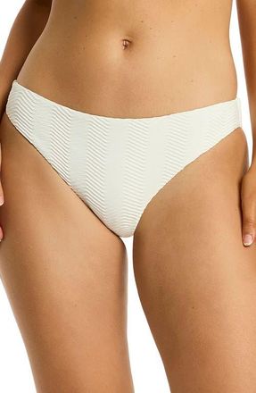 Sea Level Australia Caracus Bikini Bottoms in Coconut at Nordstrom, Size 12 Us