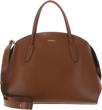 Coccinelle shoulder bag cross body bag Tylde Calf Handbag Smooth Leather Cognac brown