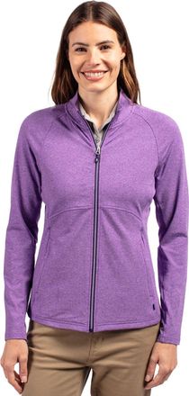 Cutter & Buck Adapt Eco Knit Heather Recycled Womens Full Zip
