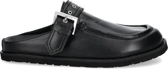 HUGO BOSS Slippers con fibbia - Nero