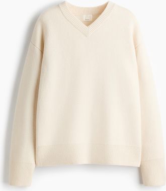 H&M Pullover aus Wollmix - Beige