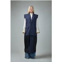 VETEMENTS Deconstructed Sleeveless Lining Coat