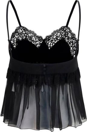 Chlo&eacute; Womens Black Silk Blouse