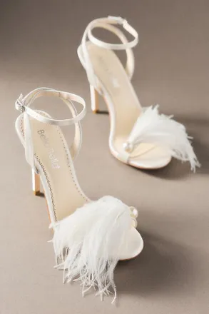 Bella Belle Quinn Feather Heeled Sandals