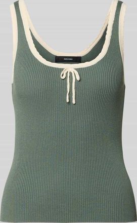Vero Moda Slim Fit Tank Top aus Viskose-Mix Modell BARDOT in Bottle Melange, Gr&ouml;&szlig;e XL