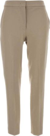 Max Mara Pegno Slim-fit Broeken - Dames - Slim Fit Broeken - Beige - 2XS - Broeken