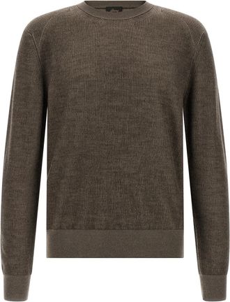 Brioni Brown Regular Crew Neck Sweater