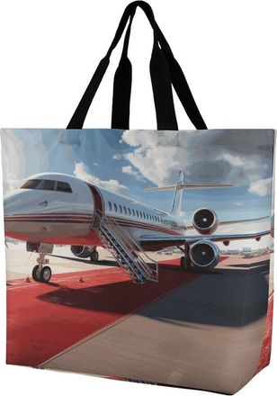 Generic Red Carpet Airplane Handbag Handle Women Handbag Waterproof Handbags For Beach Ladies Daily Use