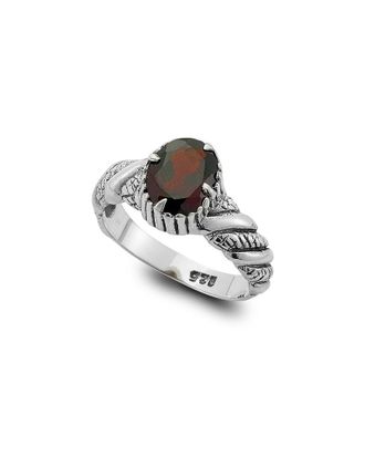 Samuel B. Silver 1.50 Ct. Tw. Garnet Ring