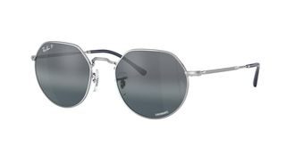 Ray-Ban RB3565 Jack 9242G6 Mens Sunglasses Silver Size 53