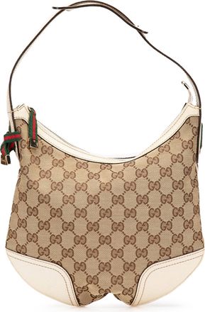 Gucci Pre-owned Womens Gg Canvas Shoulder Bag - Tan Textile - One Size