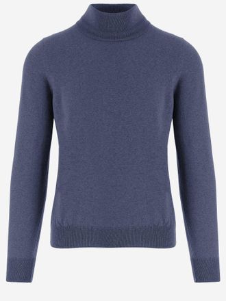 Tagliatore wollen trui met col
