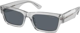 Prada Blue Rectangular Mens Sunglasses PR A03S 17P0A9 56