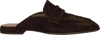 Stefano Lauran Dk 2690 Mules - Dames - Slip ons - Bruin - 42 EU - Linnen - Schoenen