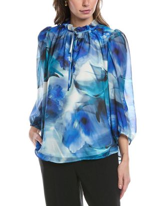 Anne Klein Puff Sleeve Blouse