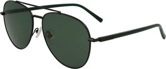 Ferragamo Green Pilot Mens Sunglasses SF316S 002 61