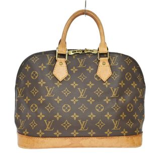 Louis Vuitton Alma Handbag Monogram Canvas Brown Canvas Handbag (Pre-Owned)