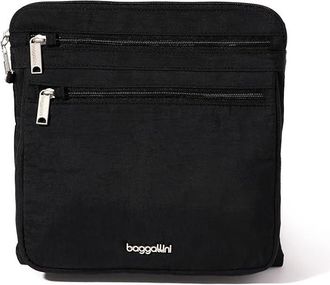 Baggallini Securtex Anti-Theft Large Crossbody Cross Body Womens Handbags Black, Nylon
