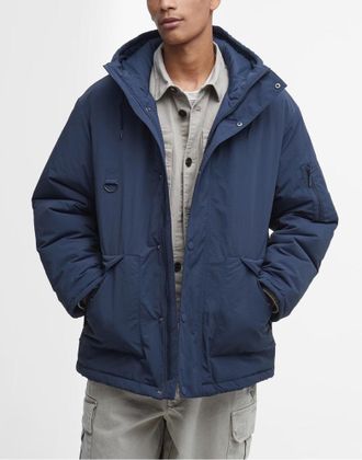 Barbour Mens Shoreman Showerproof Jacket Blue Clothing > Coats &